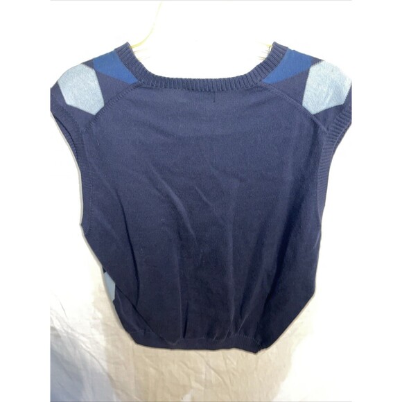 Brooks Brothers 346 Men’s Sweater Vest Size Large Blue Argyle Golf Athleisure - Picture 8 of 12